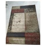 Green Rug 62x90"