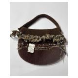 VTG Felted Wool Handbag W/ Decorative Trim