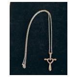 James Avery Sterling Cross Pendant on 18" Chain