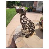 Large Dog Horse Shoe Sculpture