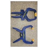 (2) Irwin Quick Grip One Handed Mini Bar Clamp