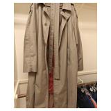VTG Silver Cloud Mens Trench Coat Sz 48