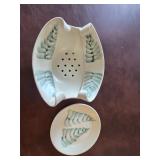Vintage Hilborn Pottery Footed Berry Bowl