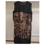 Linen Dress w/ Side cut outs OS