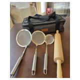 Insulated Casserole Carrier, Rolling Pin & (3)