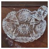 Cut Glass Nappy Dish