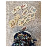 Bag W/Marbles & Cards