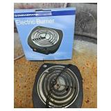Electric burner powers on