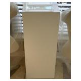 12"x12"x29.5" White Pedestal Table