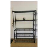 Black Metal Rack 6ft Tall