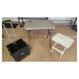 Folding Table, Cart, Stool