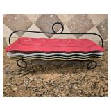 (4) 18.5"ï¿½7.5" Serving Trays w/Metal Rack