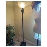 73.5" Floor Lamp and Glass Shade