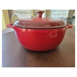 LODGE 6 Qt Ceramic Cast Iron Dutch Oven