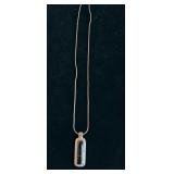 Barra Sterling Pendant on Chain