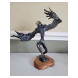 Copper Embossed Statue 13in
