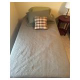 Twin Size Olive Green Quilt Bedding Set