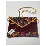 Vintage Wool Handmade Fun Colorful Handbag