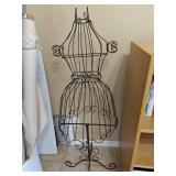 Metal decorative dress form 62"