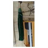 Green velvet fabric