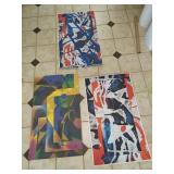 Fabric wall art 42x24 each