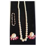 Necklace, Earrings, Bracelet