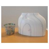 Royal Doulton Impressions vase & candle
