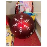 (2) Big Christmas Ornaments
