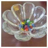 Mikasa Candy Dish w Glass Candies