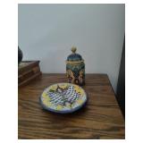 Floral pottery
