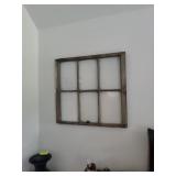 Barn window wall art