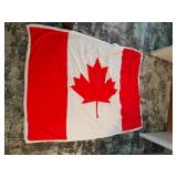 Canadian Flag Fleece Blanket Approx 68x100