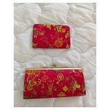 Asian Inspired Silk Type Purse