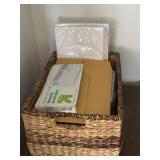 Wicker Basket With Assorted Envelopes