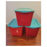 3 storage containers