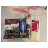 Mantle Clips, Candle, Scented Sticks