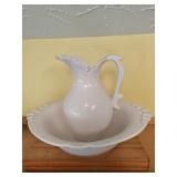 Haeger Pottery Pitcher & Basin