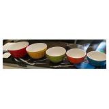 Multicolored Ceramic Mixing Bowls