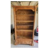 Bookcase with drawer 80" tall x 40" wide x