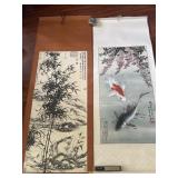 2 Long Oriental Scrolls