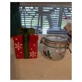 (2) Christmas Mini Jars