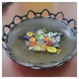 Candy Dish w glass candies