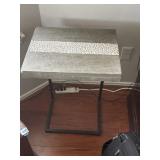 Side Table With Decorative Top 18"x14"x26"