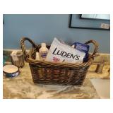 Basket of Bathroom Products