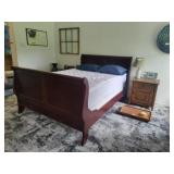 Sleigh Bed w/Mattress