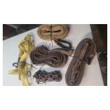 Several Heavy Duty come along tow straps. Ratchet