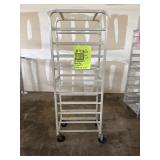 Mobile Aluminum ï¿½ or ï¿½ Sheet Pan Rack, fits (10)