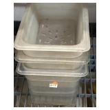 3 Clear Food Containers