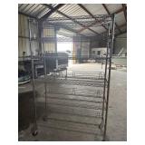 47.5"x18"x76" Metal 6 Shelving Unit