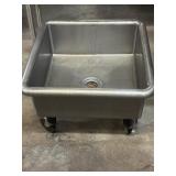 23.5" 23.5"x 16.5" STAINLESS STEEL UTILITY SINK